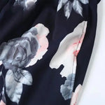 Robe Longue Fleurie Dos Nu Glamour - Vignette | Dame Fleur