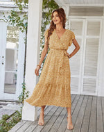 Robe Longue Fleurie en Mousseline pour Femme - Vignette | Dame Fleur