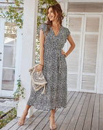 Robe Longue Fleurie en Mousseline pour Femme - Vignette | Dame Fleur