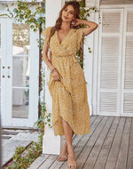 Robe Longue Fleurie en Mousseline pour Femme - Vignette | Dame Fleur