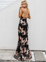 Robe Longue Fleurie Habillé - Vignette | Dame Fleur