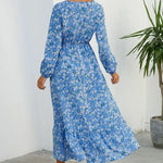 Robe Longue Fleurie Style Bohème - Vignette | Dame Fleur