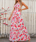 Robe Longue Fleurie Style Habillé - Vignette | Dame Fleur