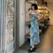 Robe Longue Fleurs Bleues | Dame Fleur