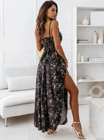 Robe Longue Jupe Fleurie - Vignette | Dame Fleur