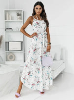 Robe Longue Jupe Fleurie - Vignette | Dame Fleur