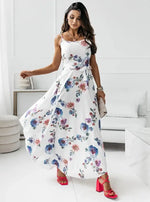 Robe Longue Jupe Fleurie - Vignette | Dame Fleur