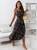 Robe Longue Jupe Fleurie - Vignette | Dame Fleur