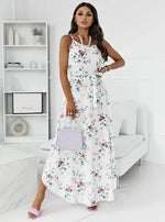 Robe Longue Jupe Fleurie - Vignette | Dame Fleur