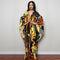 Robe Longue Manche Ample Fleurie | Dame Fleur