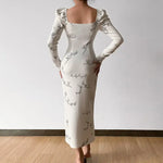 Robe Manche Bouffante Fleurie - Vignette | Dame Fleur