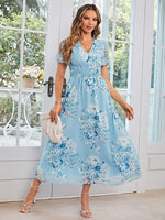 Robe Mariage à Grosses Fleurs - Vignette | Dame Fleur