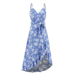 Robe Mi-Longue à Bretelles Fleurie - Vignette | Dame Fleur