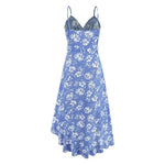 Robe Mi-Longue à Bretelles Fleurie - Vignette | Dame Fleur