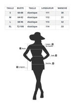 Robe Mi-Longue Fleurie Manche Bouffante - Vignette | Dame Fleur