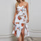Robe Mi-Longue Moulante Fleurie | Dame Fleur