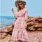 Robe Mi-Longue Style Bohème Fleurie | Dame Fleur