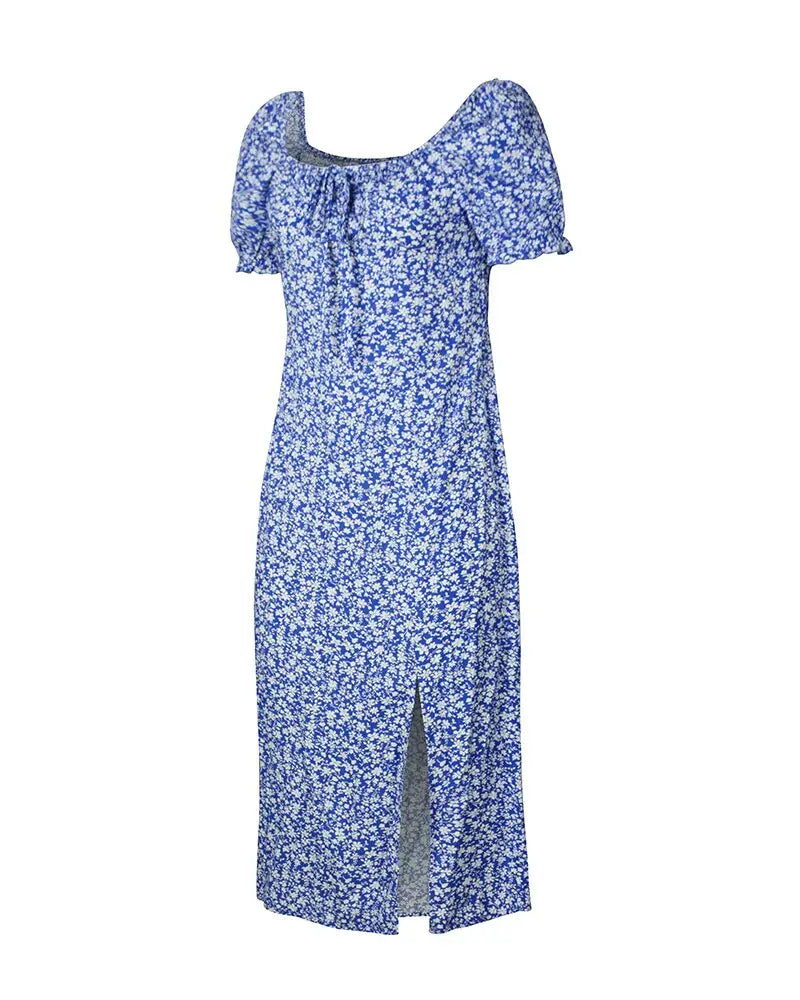 Robe Midi Fleurie Femme | Dame Fleur