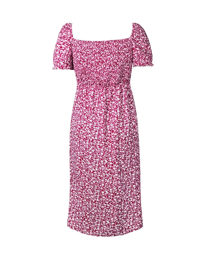 Robe Midi Fleurie Femme | Dame Fleur