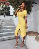 Robe Midi Fleurie Femme - Vignette | Dame Fleur