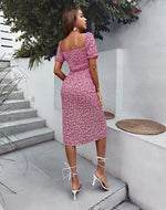 Robe Midi Fleurie Femme - Vignette | Dame Fleur