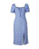 Robe Midi Fleurie Femme - Vignette | Dame Fleur