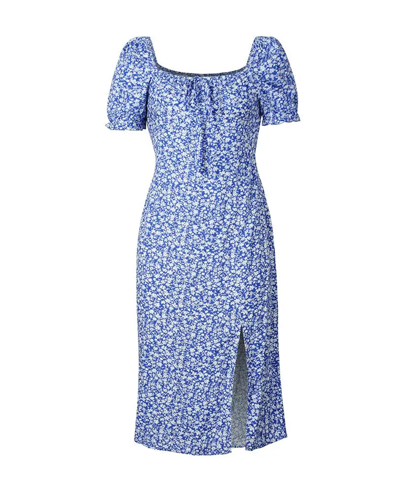 Robe Midi Fleurie Femme | Dame Fleur