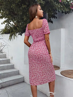 Robe Midi Fleurie Femme - Vignette | Dame Fleur