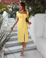 Robe Midi Fleurie Femme - Vignette | Dame Fleur