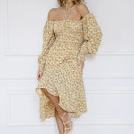 Robe Midi Fluide Fleurie - Vignette | Dame Fleur