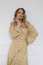 Robe Midi Fluide Fleurie - Vignette | Dame Fleur