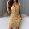 Robe Orange à Fleurs | Dame Fleur