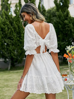 Robe Patineuse Fleurie Mariage - Vignette | Dame Fleur