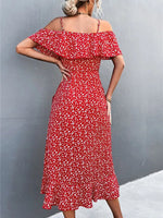 Robe Portefeuille Mi-Longue - Vignette | Dame Fleur