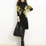 Robe Pull Fleurie - Vignette | Dame Fleur