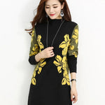 Robe Pull Fleurie - Vignette | Dame Fleur