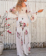 Robe Témoin de Mariage Fleurie - Vignette | Dame Fleur