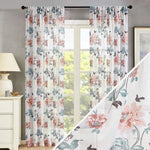 Voilage Blanc Fleuri - Vignette | Dame Fleur