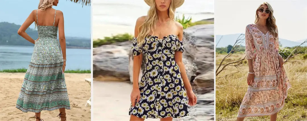 Idées de Looks avec une Robe Fleurie pour la Plage