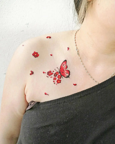 Tatouage Papillon Fleur: Signification et Exemples