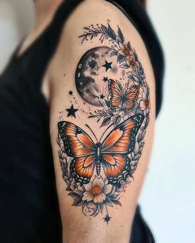 Tatouage Papillon Fleur: Signification et Exemples