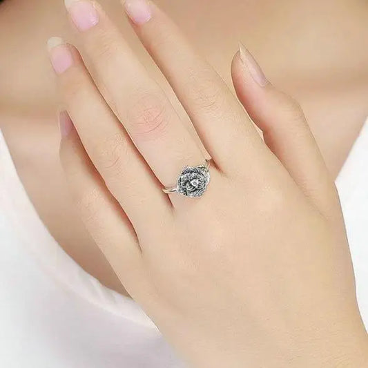 Bague Fleur Grosse en Argent | Dame Fleur