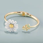 Bague Fleur Marguerite Or Jaune - Vignette | Dame Fleur