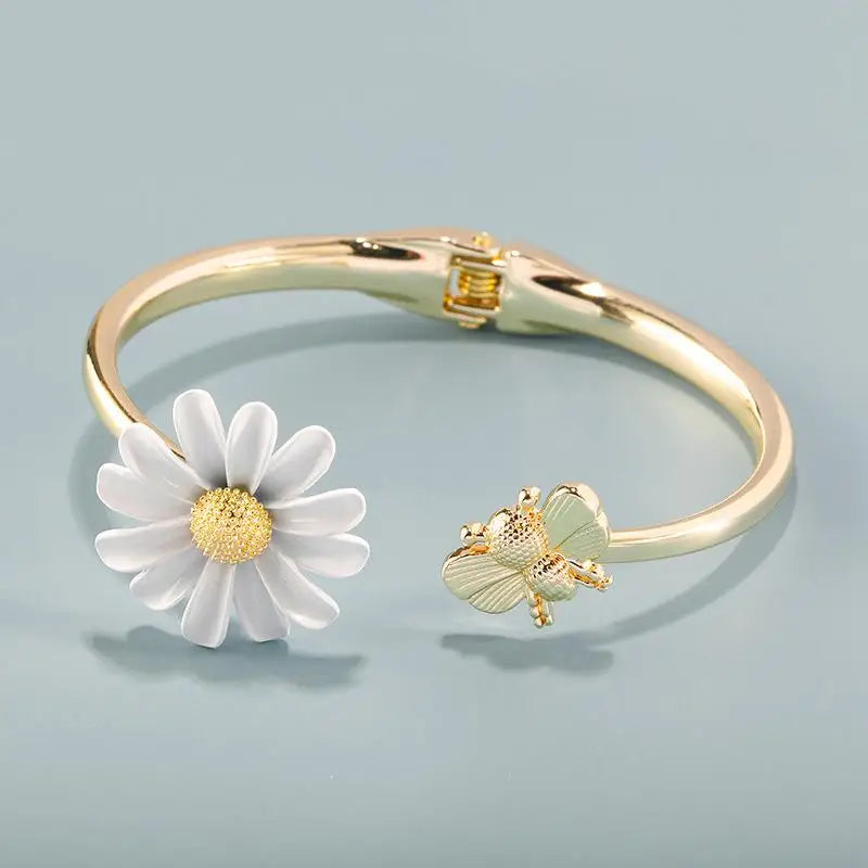 Bague Fleur Marguerite Or Jaune | Dame Fleur