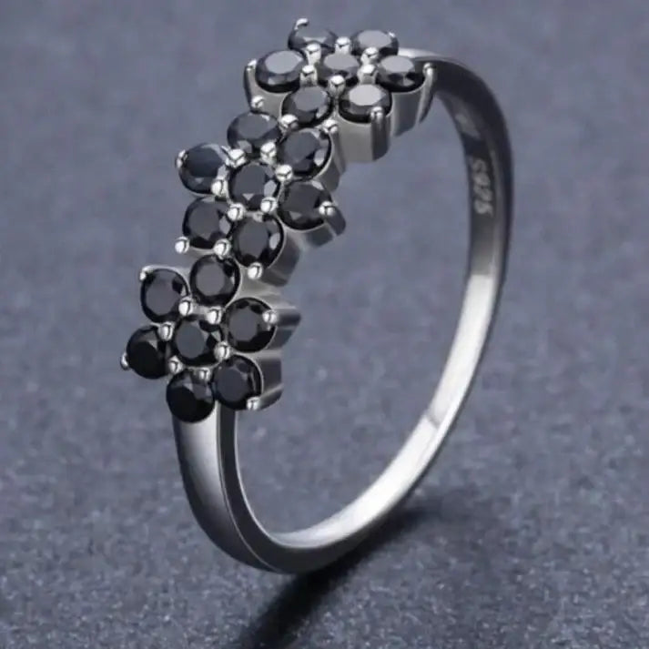 Bague Fleur Onyx | Dame Fleur