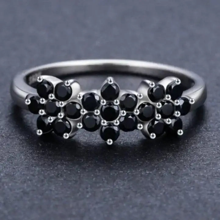 Bague Fleur Onyx | Dame Fleur