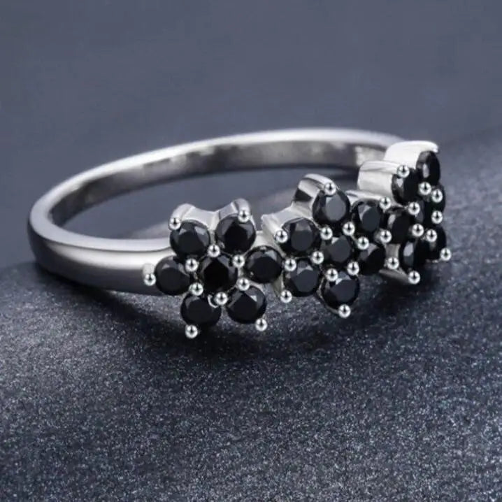 Bague Fleur Onyx | Dame Fleur