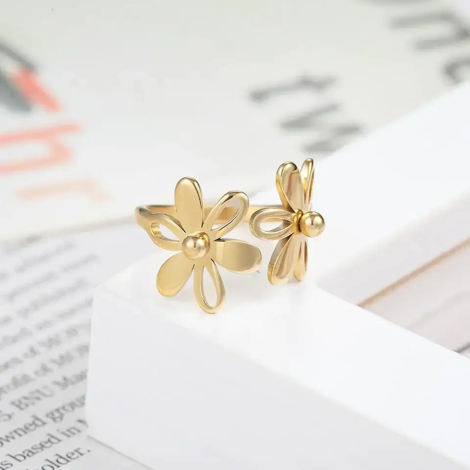Bague Fleur Or Jaune | Dame Fleur