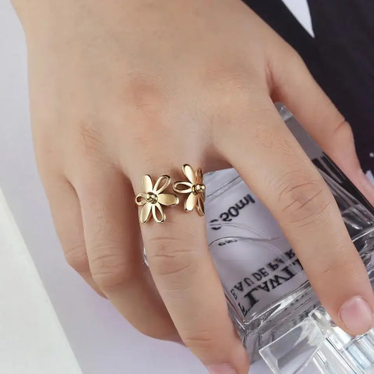 Bague Fleur Or Jaune | Dame Fleur
