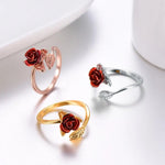 Bague Fleur Rose - Vignette | Dame Fleur